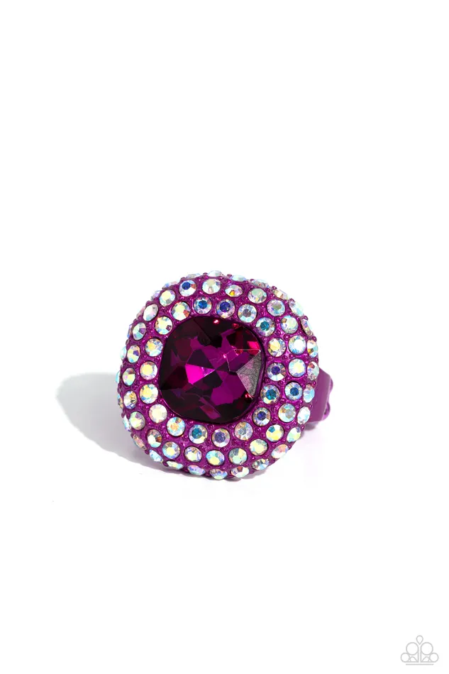 Paparazzi Accessories Earrings Glistening Grit Pink