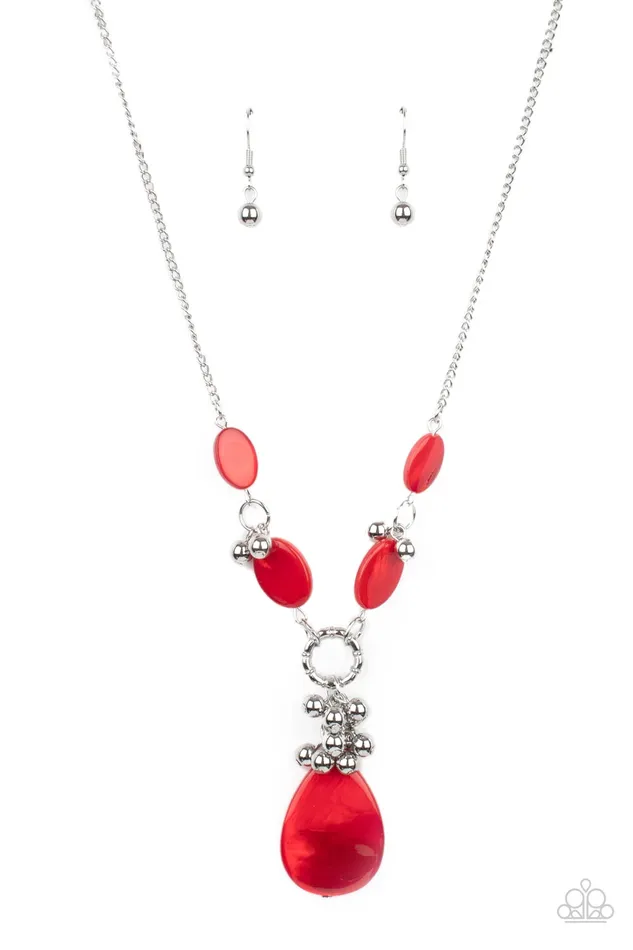 Paparazzi Accessories Earrings Summer Idol Red