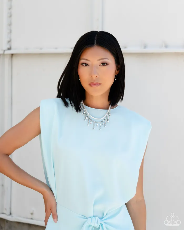 Paparazzi Accessories Lessons in Luxury White Earrings