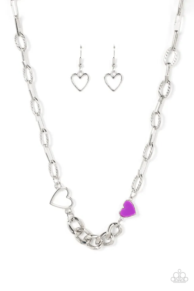 Paparazzi Accessories Necklaces Little Charmer Purple