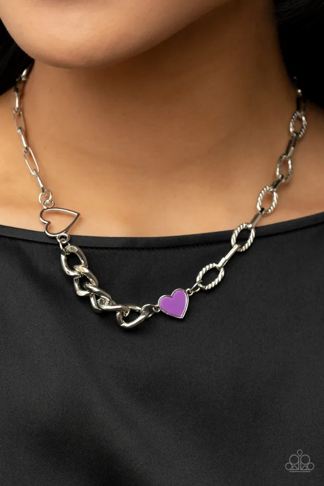 Paparazzi Accessories Necklaces Little Charmer Purple