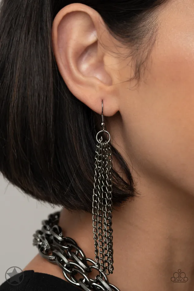 Paparazzi Accessories Necklaces SCARFed for Attention Gunmetal