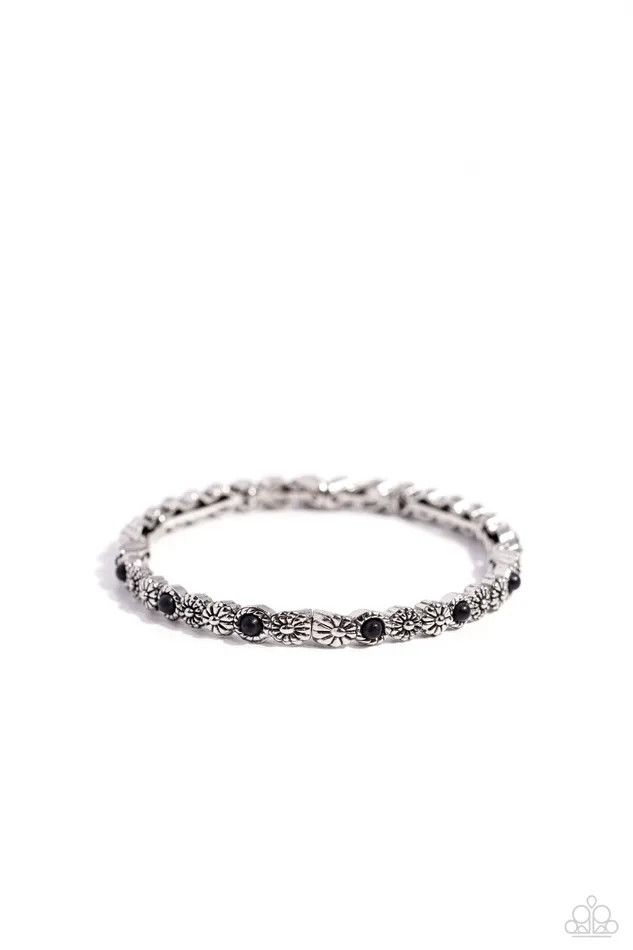 Paparazzi Accessories Rings Floral Fast Lane Black