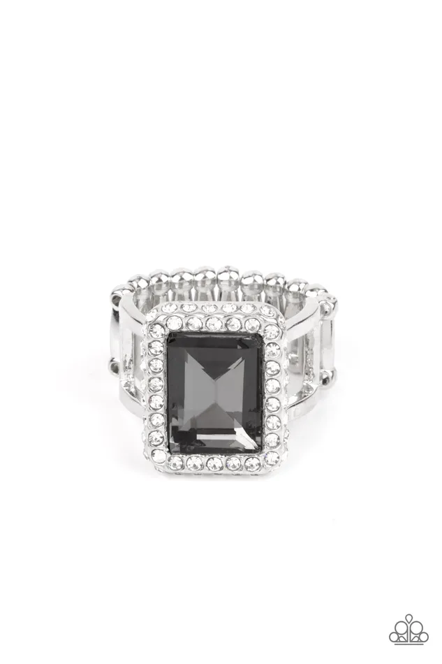 Paparazzi Accessories Rings Glamorously Glitzy Silver