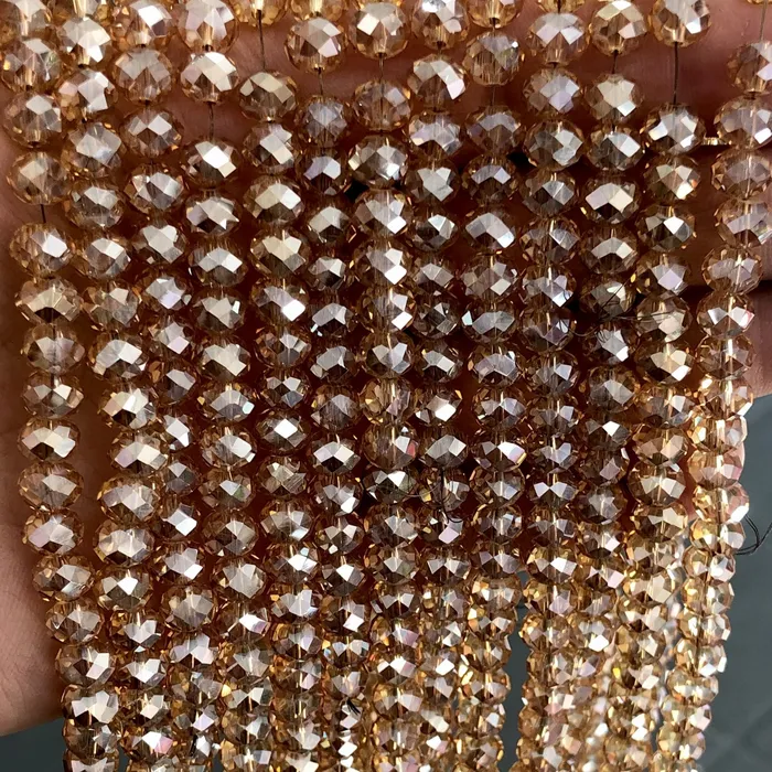 Peppy Beads Earrings Crystal faceted rondelle 8mm Beads PBC8C24