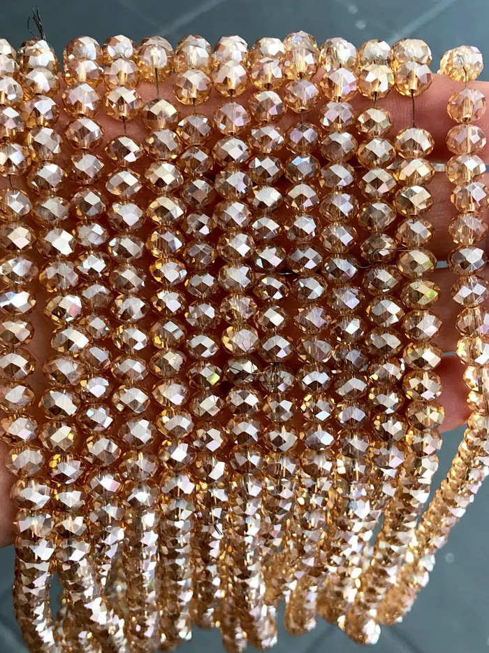 Peppy Beads Earrings Crystal faceted rondelle 8mm Beads PBC8C24
