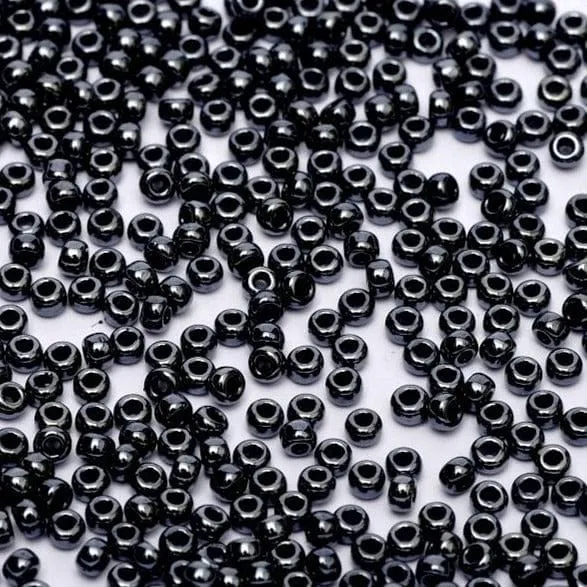 Peppy Beads Earrings Miyuki Seed Beads 110 Gunmetal 0451