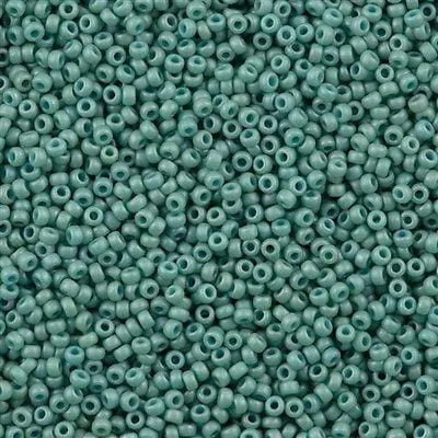 Peppy Beads Earrings Miyuki Seed Beads 110 Opq Seafoam Luster Matted 2028NEW