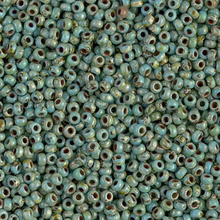Peppy Beads Earrings Miyuki Seed Beads 110 Picasso Opaque Seafoam Green 4514NEW Peppy Beads Earrings Miyuki Seed Beads 110 Picasso Opaque Seafoam Green 4514NEW