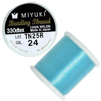 Peppy Beads Miyuki Beading Thread50 Meter SpoolColor 24 Bright Sky Earrings