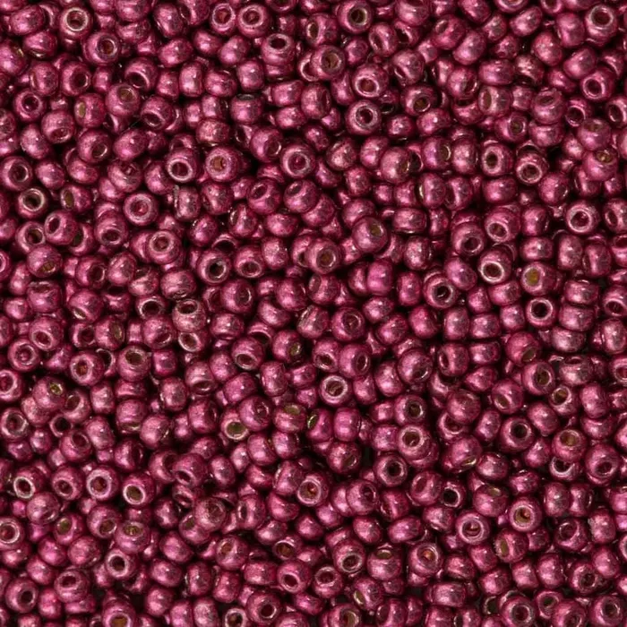 Peppy Beads Miyuki Seed Beads 110 Duracoat Galvanized Magenta 4219NEW Earrings