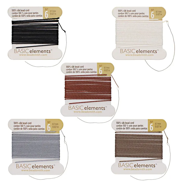 Peppy Beads Necklaces Silk Thread 100 Silk Bead Cord With Needle5X2 Meter Multi Color Pack CHSMX06 Peppy Beads Necklaces Silk Thread 100 Silk Bead Cord With Needle5X2 Meter Multi Color Pack CHSMX06