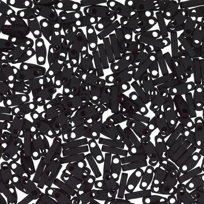 Peppy Beads Rings Miyuki Quarter Tila Beads 0401F Black Matted