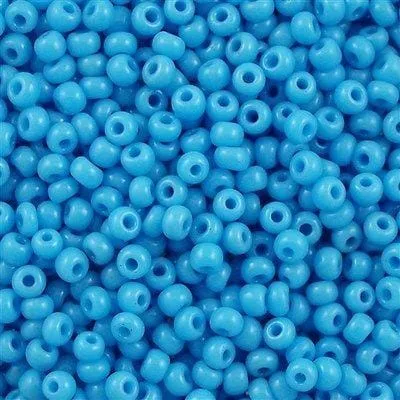 Peppy Beads Rings Miyuki Seed Beads 80 Opaque Turquoise Blue 0413