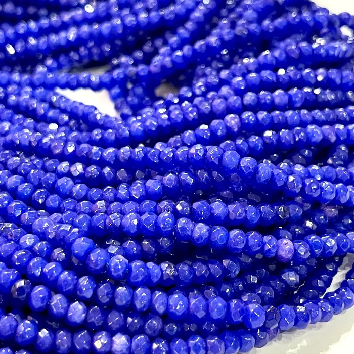 Peppy Beads Rings Royal Blue Jade 4mm Faceted Rondelle Royal Blue Jade BeadsGemstone BeadsNatural Gemstone Peppy Beads Rings Royal Blue Jade 4mm Faceted Rondelle Royal Blue Jade BeadsGemstone BeadsNatural Gemstone