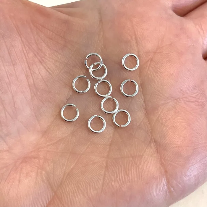 Peppy Beads Rings Sterling Silver 6x07mm Jump Rings 925 Sterling Silver Jump Rings 10 pcs in a pack Peppy Beads Rings Sterling Silver 6x07mm Jump Rings 925 Sterling Silver Jump Rings 10 pcs in a pack