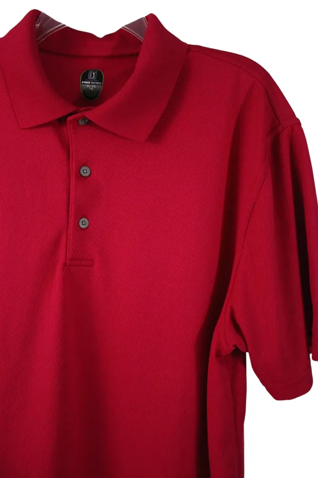PGA Tour Pro Series Pink Polo Shirt XL PGA Tour Earrings
