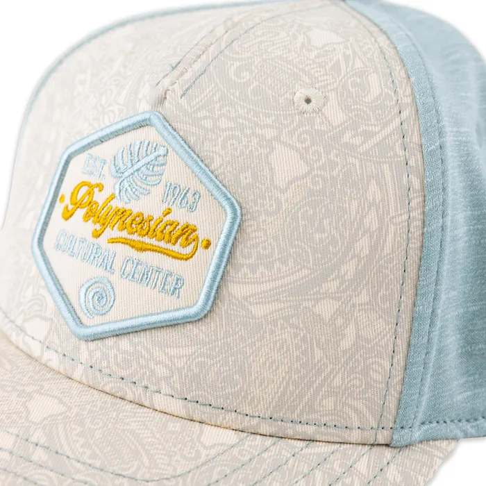 Polynesian Cultural Center Tattoo Patch Ball Cap Cream Aqua GREATMOUNTAINWE Earrings