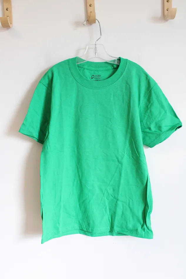 Port And Company Bright Green Cotton Shirt Youth M 1012 Port And Company Earrings Port And Company Bright Green Cotton Shirt Youth M 1012 Port And Company Earrings