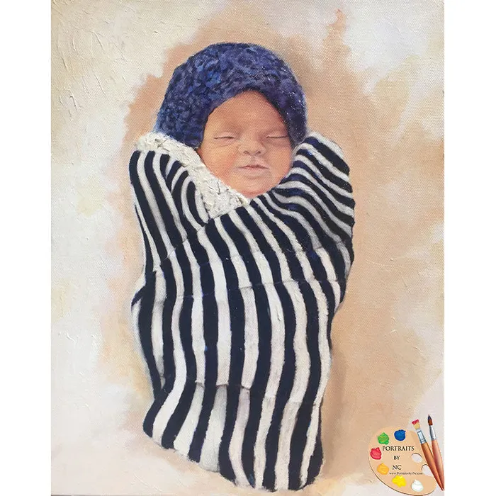 Portraits by NC Necklaces Baby Oil Portrait