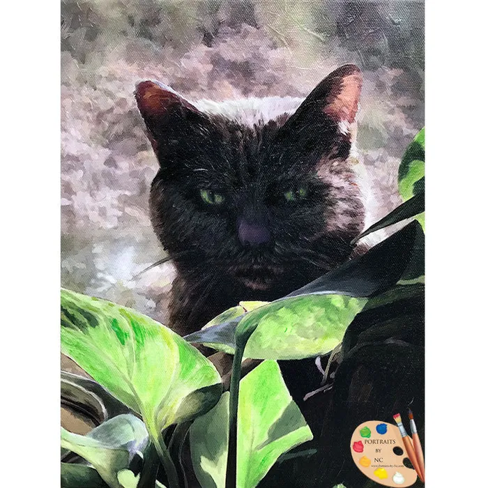 Portraits by NC Necklaces Cat Portrait Digital Portrait