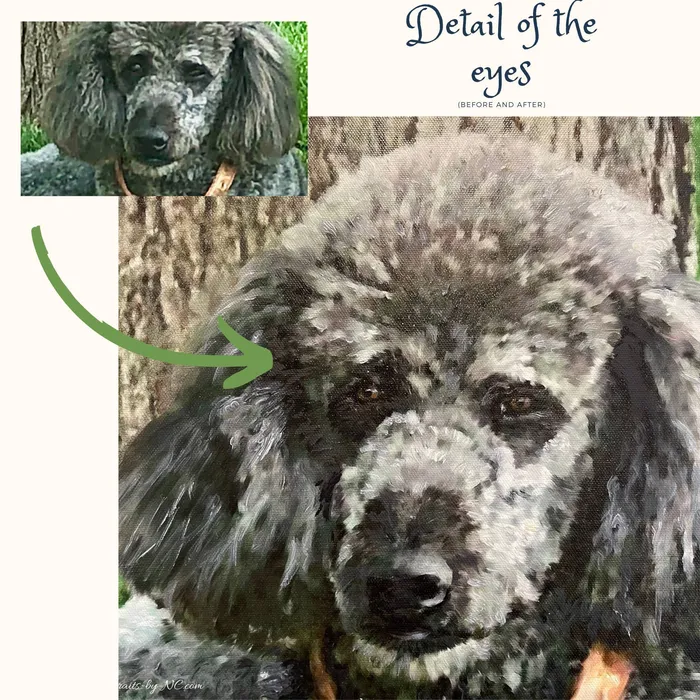 Portraits by NC Necklaces Portrait of a Poodle Named Stella