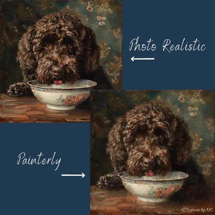 Portraits by NC Necklaces Portrait of a Poodle Named Stella