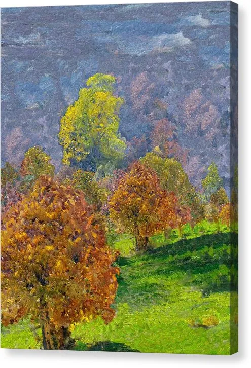 Portraits by NC Necklaces Stretched Canvas Print Valley Of The Trees Landscape Print