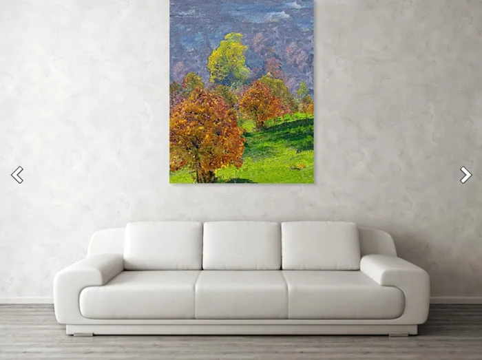 Portraits by NC Necklaces Stretched Canvas Print Valley Of The Trees Landscape Print