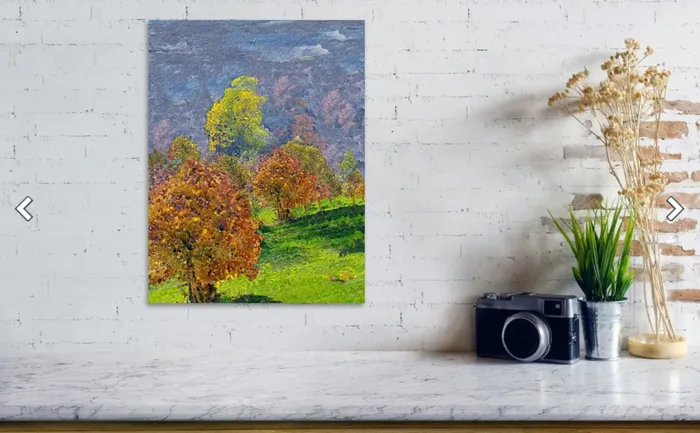 Portraits by NC Necklaces Stretched Canvas Print Valley Of The Trees Landscape Print