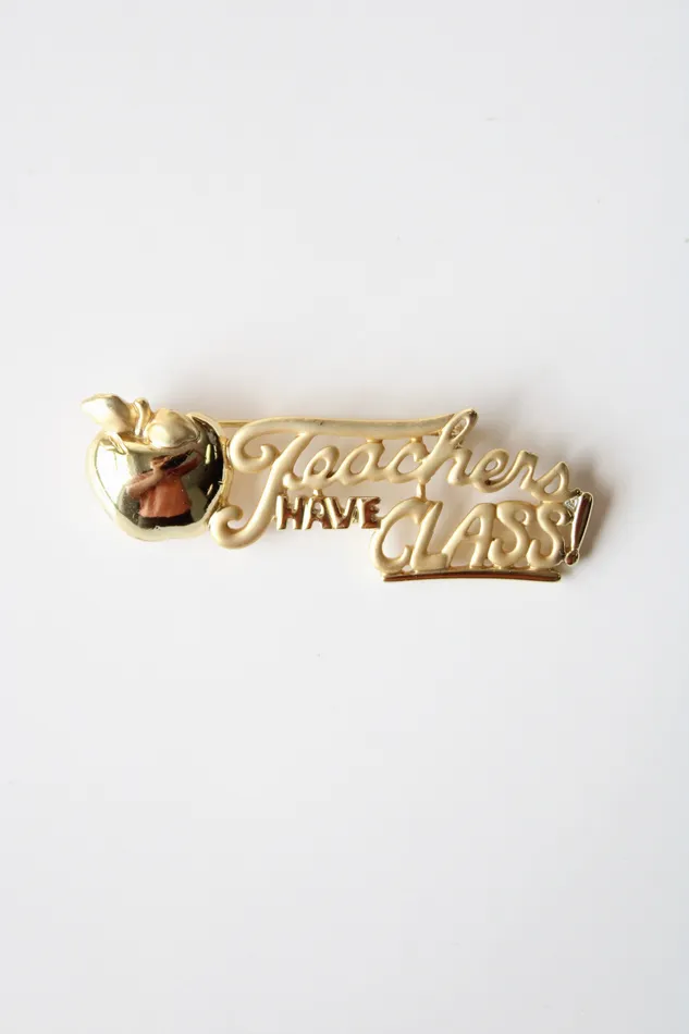 PreStyled Sets Jubilee Thrift Teachers Have Class Gold Pin