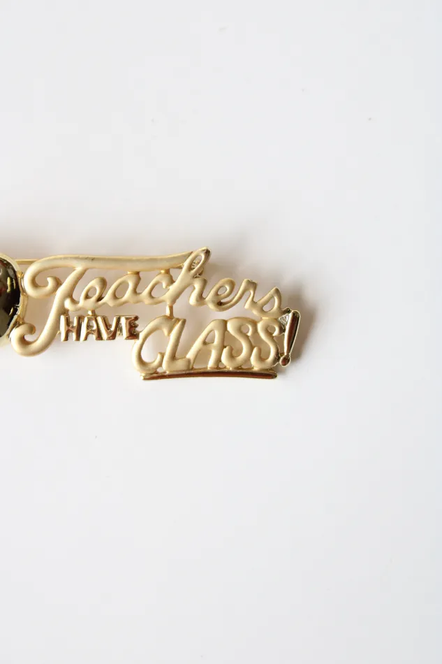 PreStyled Sets Jubilee Thrift Teachers Have Class Gold Pin