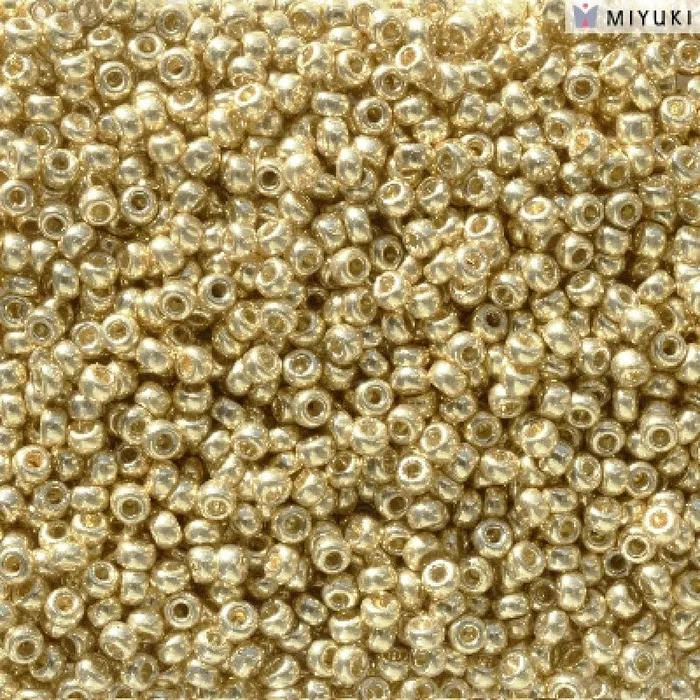 PreStyled Sets Peppy Beads Miyuki Seed Beads 110 Duracoat Galvanized Pale Gold 5101NEW