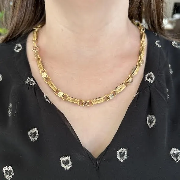 PreStyled Sets Victorian 18K Yellow Gold Book Chain OTC