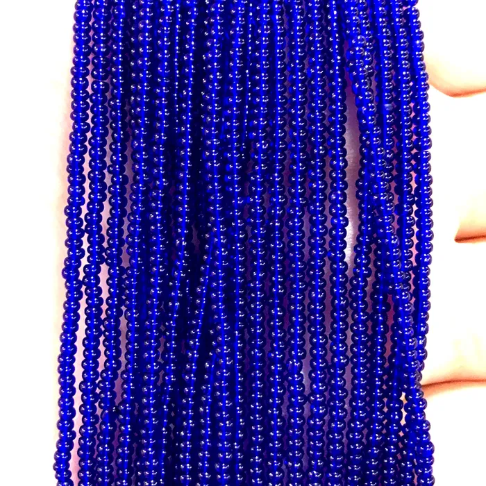 Preciosa Seed Beads 110 30100 Dark SapphirePRCS110103 Peppy Beads Earrings