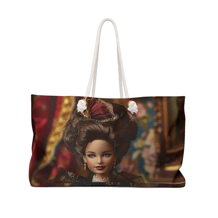 Printify Earrings Weekender Tote Bag Victorian Barbie