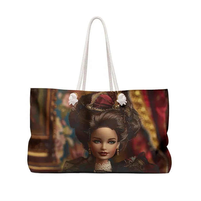 Printify Earrings Weekender Tote Bag Victorian Barbie