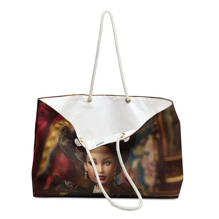 Printify Earrings Weekender Tote Bag Victorian Barbie
