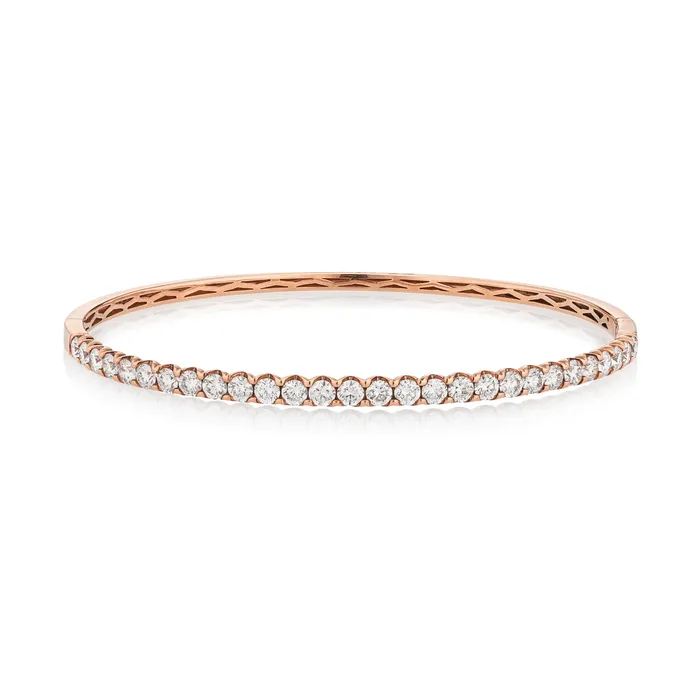 RACHEL LYNN CHICAGO Bracelets 18 Karat Rose Gold 250cts Diamond Hinge Bracelet RACHEL LYNN CHICAGO Bracelets 18 Karat Rose Gold 250cts Diamond Hinge Bracelet