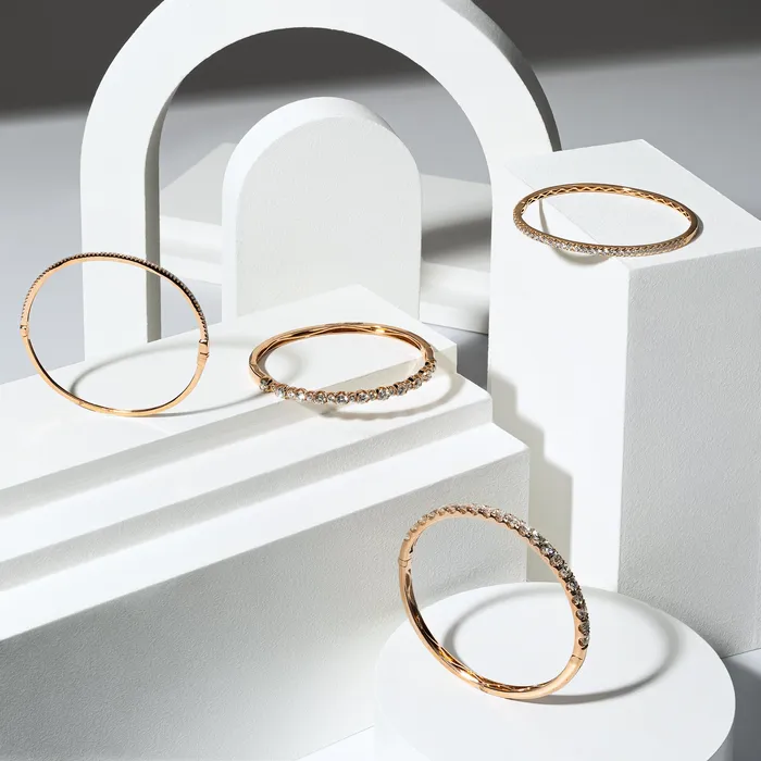 RACHEL LYNN CHICAGO Bracelets 18 Karat Rose Gold 250cts Diamond Hinge Bracelet