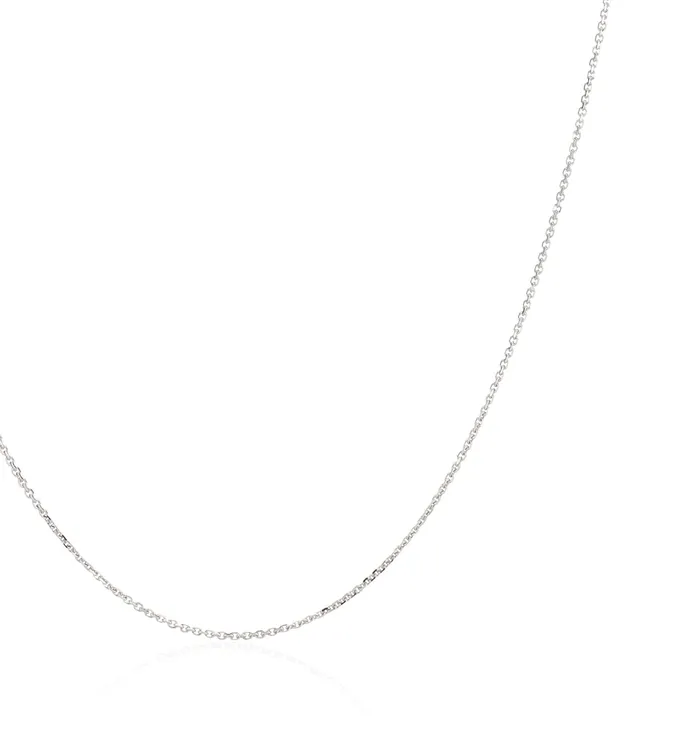 RACHEL LYNN CHICAGO Rings 14 Karat White Gold 22 Adjustable Petite Cable Chain
