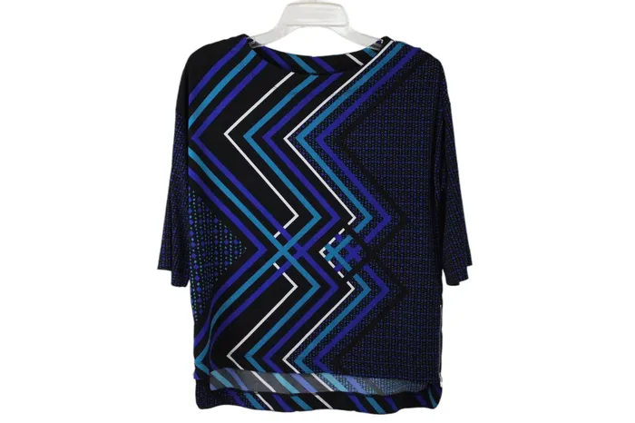 Rafaella Rings Rafaella Blue Black Top XS Petite
