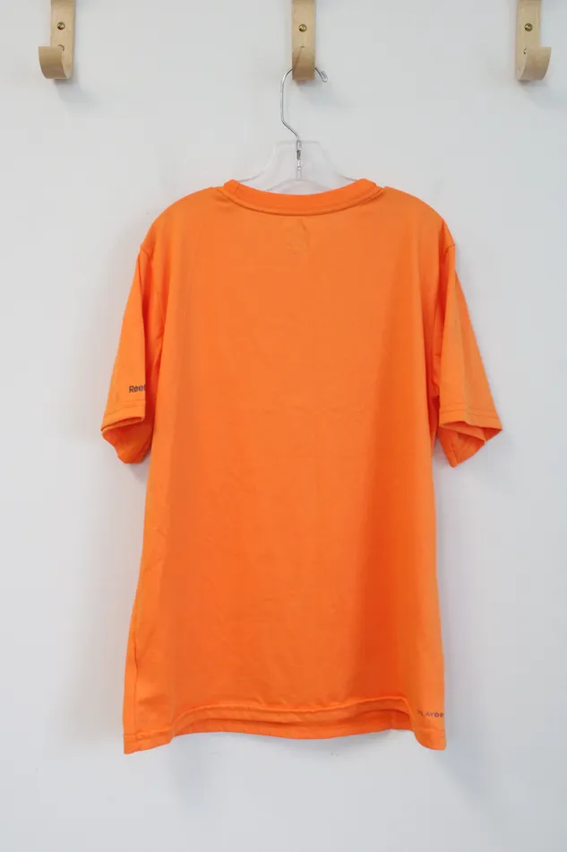 Reebok Orange Athletic Shirt Youth M 1012 Reebok Earrings