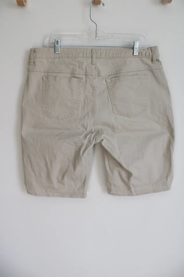 Riders By Lee Tan Denim Shorts 18 Lee Earrings