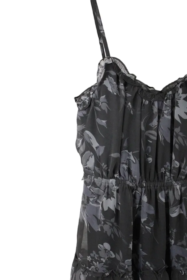 Rings American Eagle American Eagle Gray Floral Dress 2