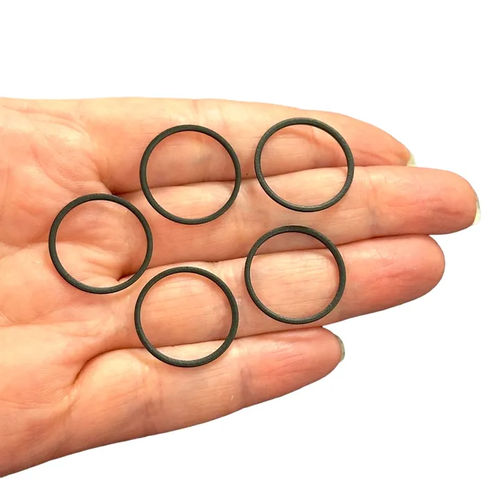 Rings Black Plated 20mm Connector Rings 20mm Closed Black Rings 5 pcs in a pack Peppy Beads
