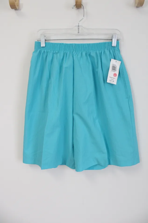 Rings Bonworth NEW Bonworth Turquoise Blue Polyester Shorts M