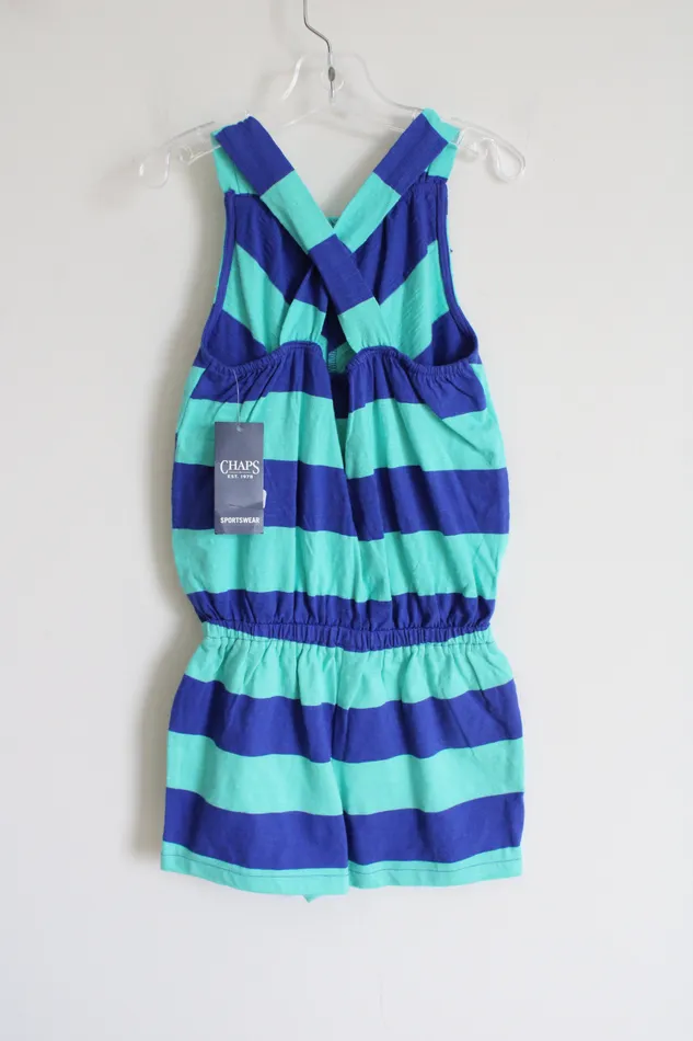 Rings Chaps NEW Chaps Blue Striped Romper 6