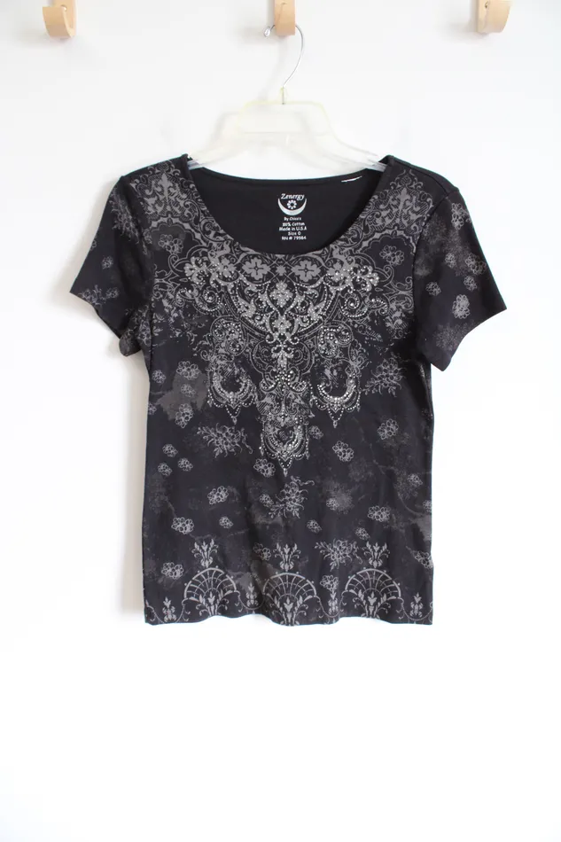 Rings Chicos Chicos Zengery Black Studded Tee 0 SM