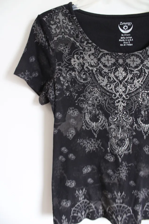 Rings Chicos Chicos Zengery Black Studded Tee 0 SM
